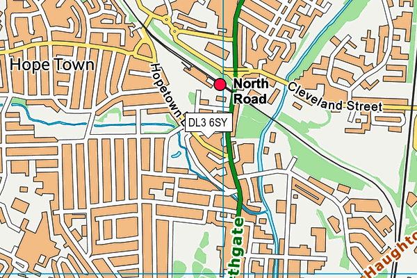 DL3 6SY map - OS VectorMap District (Ordnance Survey) DL3 6SY map - OS VectorMap District (Ordnance Survey)