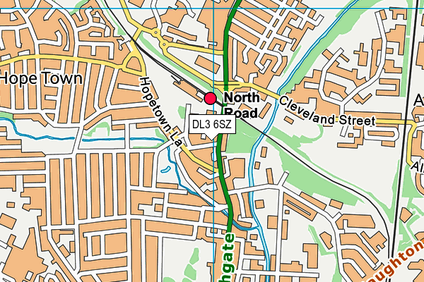 DL3 6SZ map - OS VectorMap District (Ordnance Survey) DL3 6SZ map - OS VectorMap District (Ordnance Survey)