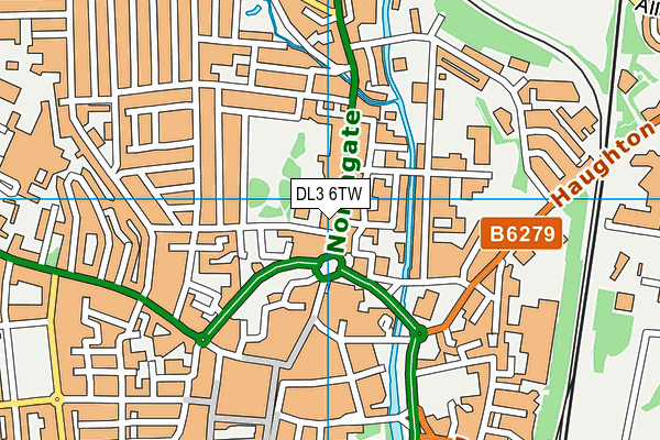 DL3 6TW map - OS VectorMap District (Ordnance Survey) DL3 6TW map - OS VectorMap District (Ordnance Survey)