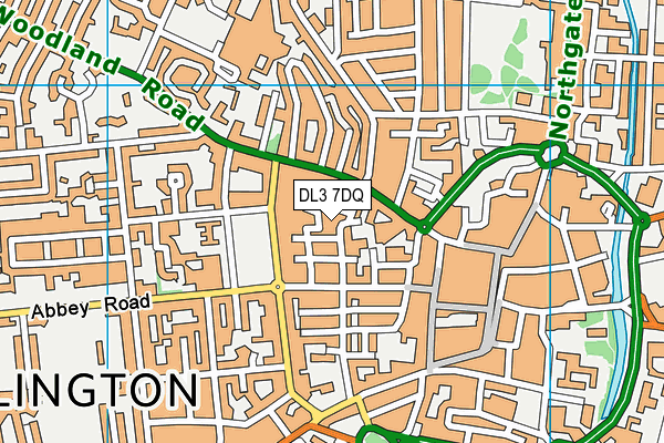 DL3 7DQ map - OS VectorMap District (Ordnance Survey) DL3 7DQ map - OS VectorMap District (Ordnance Survey)