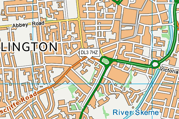 DL3 7HZ map - OS VectorMap District (Ordnance Survey) DL3 7HZ map - OS VectorMap District (Ordnance Survey)