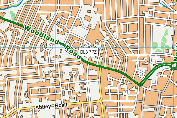 DL3 7PZ map - OS VectorMap District (Ordnance Survey) DL3 7PZ map - OS VectorMap District (Ordnance Survey)