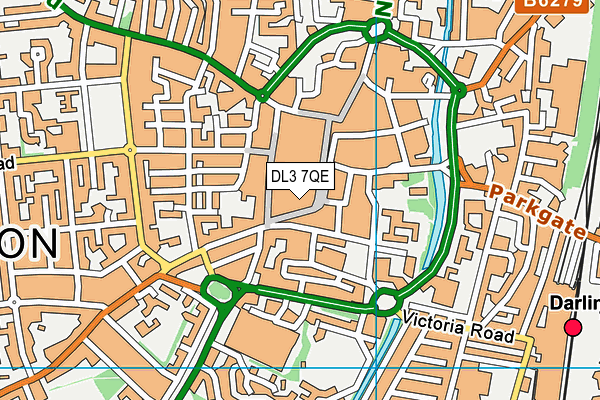 DL3 7QE map - OS VectorMap District (Ordnance Survey) DL3 7QE map - OS VectorMap District (Ordnance Survey)