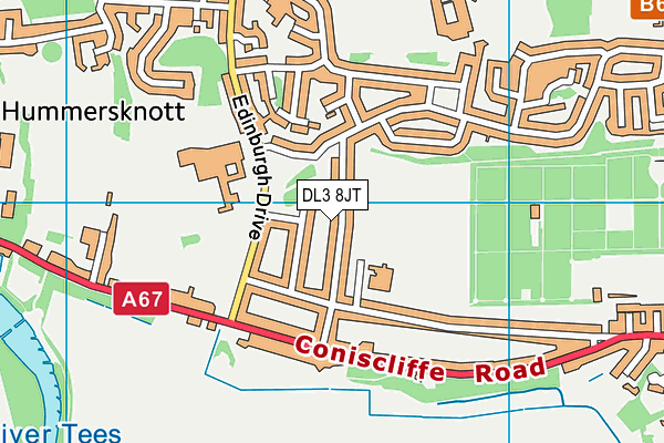 DL3 8JT map - OS VectorMap District (Ordnance Survey) DL3 8JT map - OS VectorMap District (Ordnance Survey)
