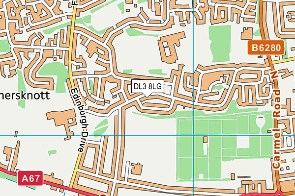 DL3 8LG map - OS VectorMap District (Ordnance Survey) DL3 8LG map - OS VectorMap District (Ordnance Survey)