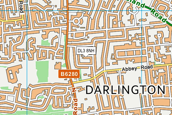 DL3 8NH map - OS VectorMap District (Ordnance Survey) DL3 8NH map - OS VectorMap District (Ordnance Survey)