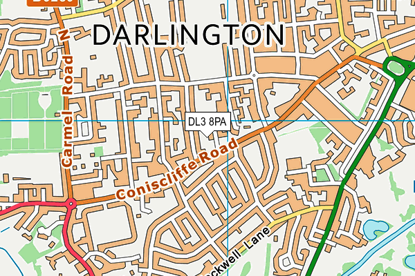 DL3 8PA map - OS VectorMap District (Ordnance Survey) DL3 8PA map - OS VectorMap District (Ordnance Survey)
