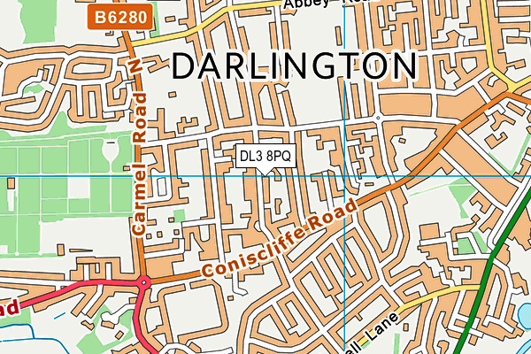 DL3 8PQ map - OS VectorMap District (Ordnance Survey) DL3 8PQ map - OS VectorMap District (Ordnance Survey)