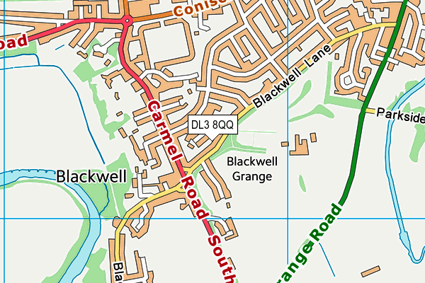 DL3 8QQ map - OS VectorMap District (Ordnance Survey) DL3 8QQ map - OS VectorMap District (Ordnance Survey)