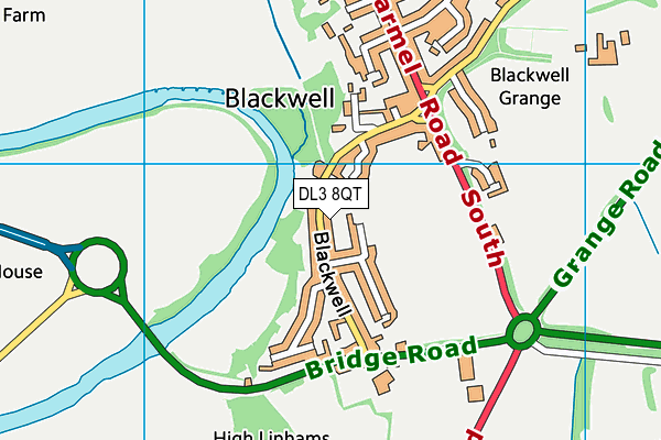DL3 8QT map - OS VectorMap District (Ordnance Survey) DL3 8QT map - OS VectorMap District (Ordnance Survey)