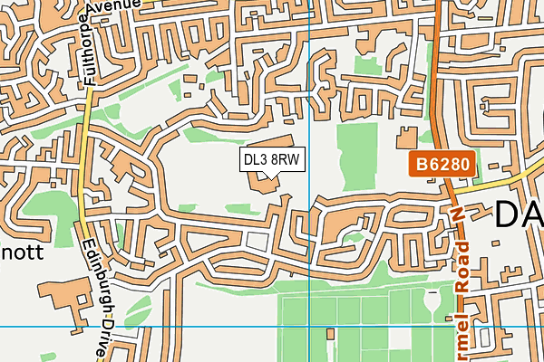 DL3 8RW map - OS VectorMap District (Ordnance Survey) DL3 8RW map - OS VectorMap District (Ordnance Survey)