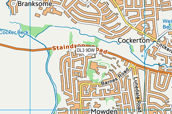 DL3 9DW map - OS VectorMap District (Ordnance Survey) DL3 9DW map - OS VectorMap District (Ordnance Survey)