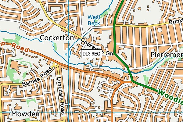 DL3 9EQ map - OS VectorMap District (Ordnance Survey) DL3 9EQ map - OS VectorMap District (Ordnance Survey)