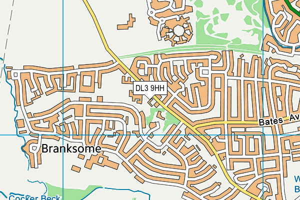 DL3 9HH map - OS VectorMap District (Ordnance Survey) DL3 9HH map - OS VectorMap District (Ordnance Survey)