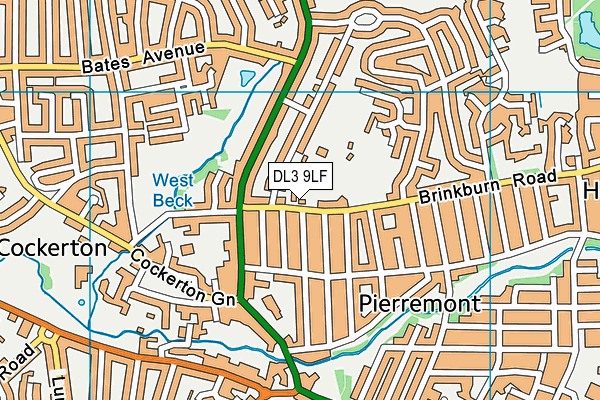 DL3 9LF map - OS VectorMap District (Ordnance Survey) DL3 9LF map - OS VectorMap District (Ordnance Survey)