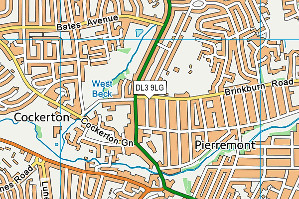 DL3 9LG map - OS VectorMap District (Ordnance Survey) DL3 9LG map - OS VectorMap District (Ordnance Survey)