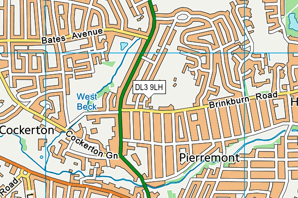 DL3 9LH map - OS VectorMap District (Ordnance Survey) DL3 9LH map - OS VectorMap District (Ordnance Survey)