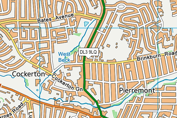 DL3 9LQ map - OS VectorMap District (Ordnance Survey) DL3 9LQ map - OS VectorMap District (Ordnance Survey)