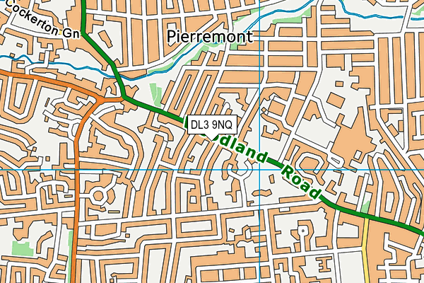 DL3 9NQ map - OS VectorMap District (Ordnance Survey) DL3 9NQ map - OS VectorMap District (Ordnance Survey)