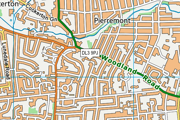 DL3 9PJ map - OS VectorMap District (Ordnance Survey) DL3 9PJ map - OS VectorMap District (Ordnance Survey)