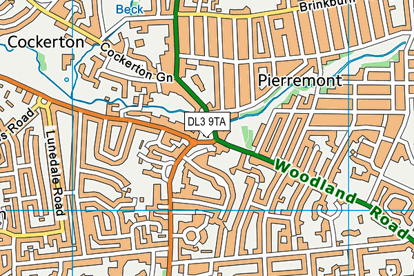 DL3 9TA map - OS VectorMap District (Ordnance Survey) DL3 9TA map - OS VectorMap District (Ordnance Survey)