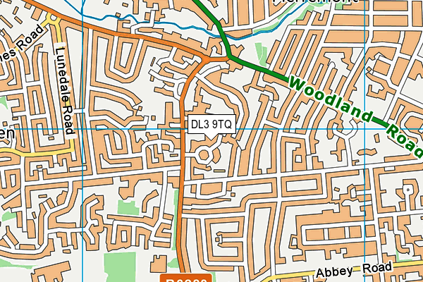 DL3 9TQ map - OS VectorMap District (Ordnance Survey) DL3 9TQ map - OS VectorMap District (Ordnance Survey)