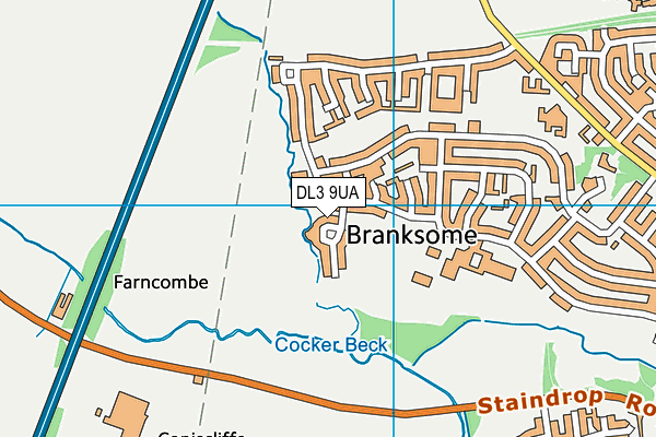 DL3 9UA map - OS VectorMap District (Ordnance Survey) DL3 9UA map - OS VectorMap District (Ordnance Survey)