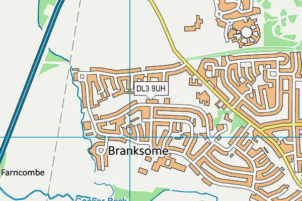 DL3 9UH map - OS VectorMap District (Ordnance Survey) DL3 9UH map - OS VectorMap District (Ordnance Survey)