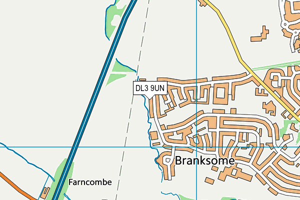 DL3 9UN map - OS VectorMap District (Ordnance Survey) DL3 9UN map - OS VectorMap District (Ordnance Survey)