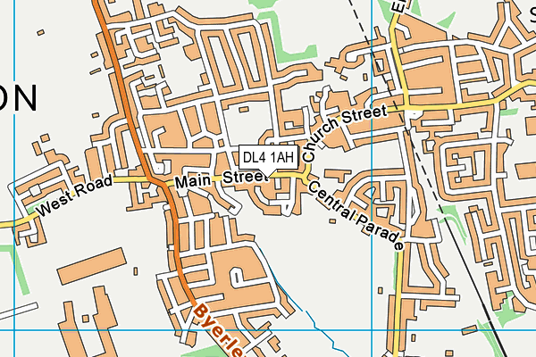 DL4 1AH map - OS VectorMap District (Ordnance Survey) DL4 1AH map - OS VectorMap District (Ordnance Survey)