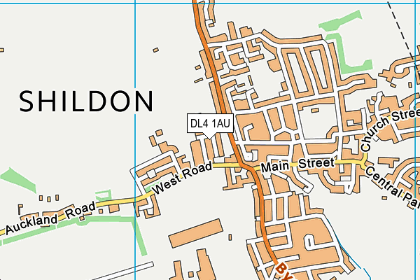 DL4 1AU map - OS VectorMap District (Ordnance Survey) DL4 1AU map - OS VectorMap District (Ordnance Survey)
