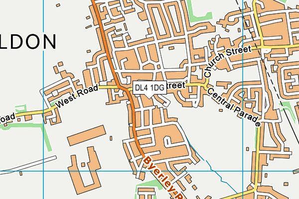 DL4 1DG map - OS VectorMap District (Ordnance Survey) DL4 1DG map - OS VectorMap District (Ordnance Survey)
