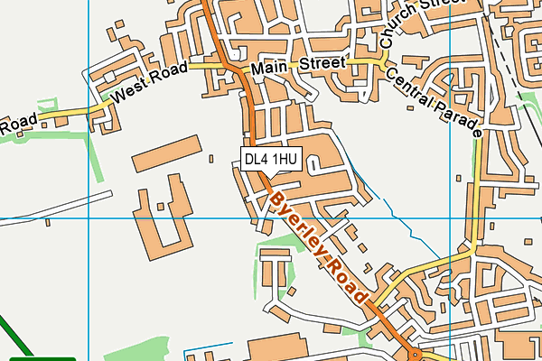 DL4 1HU map - OS VectorMap District (Ordnance Survey) DL4 1HU map - OS VectorMap District (Ordnance Survey)