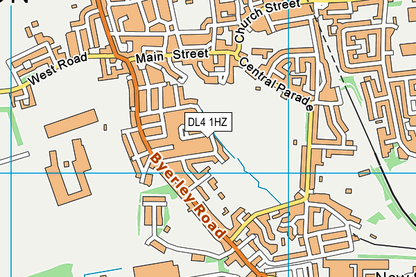 DL4 1HZ map - OS VectorMap District (Ordnance Survey) DL4 1HZ map - OS VectorMap District (Ordnance Survey)