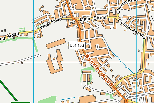 DL4 1JG map - OS VectorMap District (Ordnance Survey) DL4 1JG map - OS VectorMap District (Ordnance Survey)