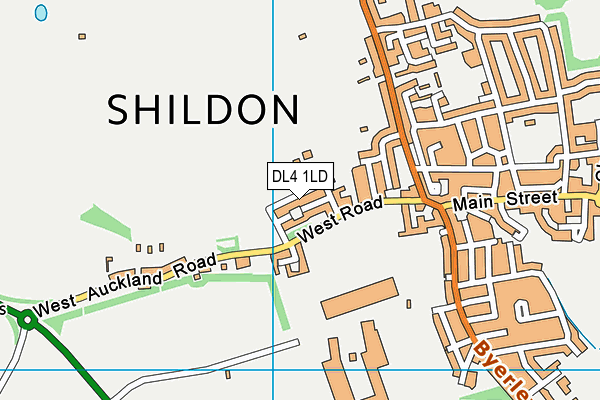 DL4 1LD map - OS VectorMap District (Ordnance Survey) DL4 1LD map - OS VectorMap District (Ordnance Survey)