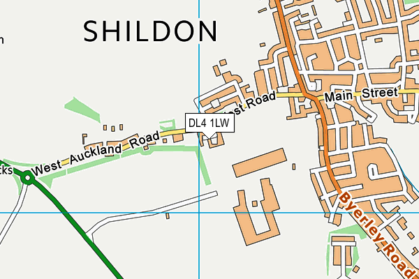 DL4 1LW map - OS VectorMap District (Ordnance Survey) DL4 1LW map - OS VectorMap District (Ordnance Survey)