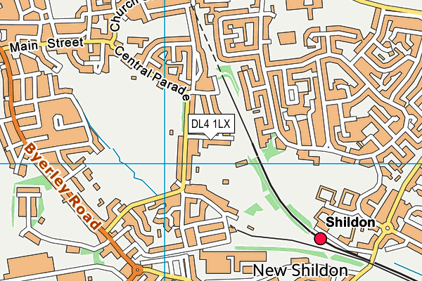 DL4 1LX map - OS VectorMap District (Ordnance Survey) DL4 1LX map - OS VectorMap District (Ordnance Survey)