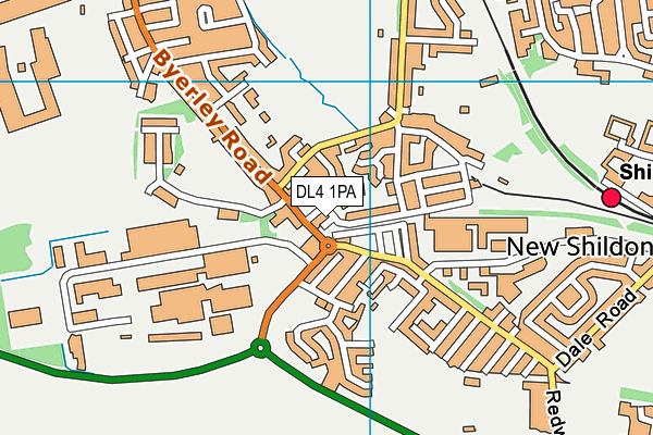 DL4 1PA map - OS VectorMap District (Ordnance Survey) DL4 1PA map - OS VectorMap District (Ordnance Survey)