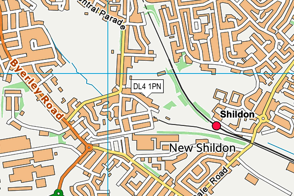 DL4 1PN map - OS VectorMap District (Ordnance Survey) DL4 1PN map - OS VectorMap District (Ordnance Survey)