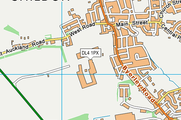 DL4 1PX map - OS VectorMap District (Ordnance Survey) DL4 1PX map - OS VectorMap District (Ordnance Survey)