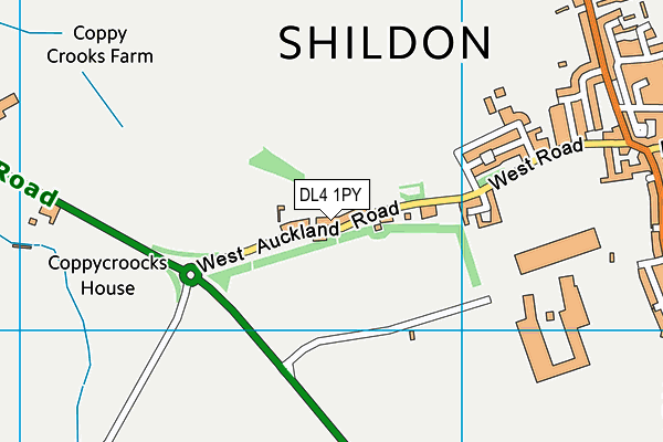 DL4 1PY map - OS VectorMap District (Ordnance Survey) DL4 1PY map - OS VectorMap District (Ordnance Survey)