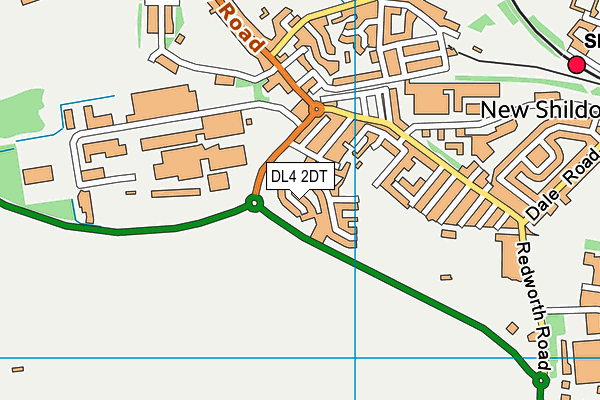 DL4 2DT map - OS VectorMap District (Ordnance Survey) DL4 2DT map - OS VectorMap District (Ordnance Survey)
