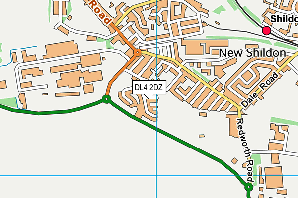 DL4 2DZ map - OS VectorMap District (Ordnance Survey) DL4 2DZ map - OS VectorMap District (Ordnance Survey)