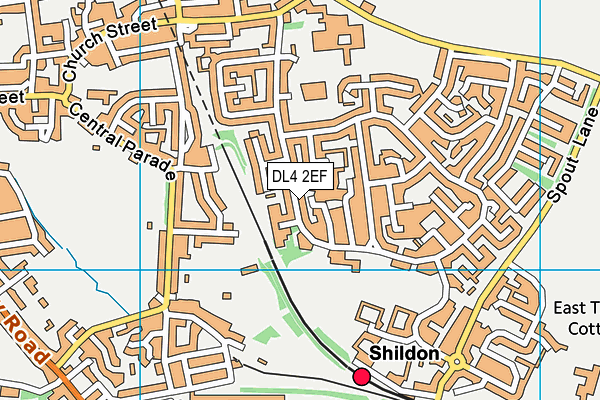 DL4 2EF map - OS VectorMap District (Ordnance Survey) DL4 2EF map - OS VectorMap District (Ordnance Survey)
