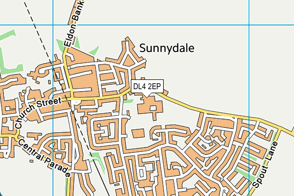DL4 2EP map - OS VectorMap District (Ordnance Survey) DL4 2EP map - OS VectorMap District (Ordnance Survey)