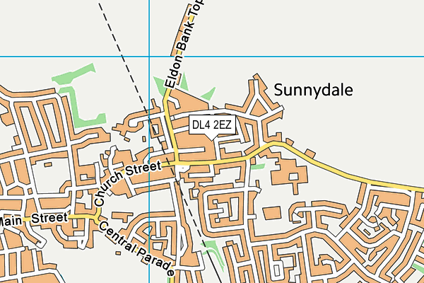 DL4 2EZ map - OS VectorMap District (Ordnance Survey) DL4 2EZ map - OS VectorMap District (Ordnance Survey)