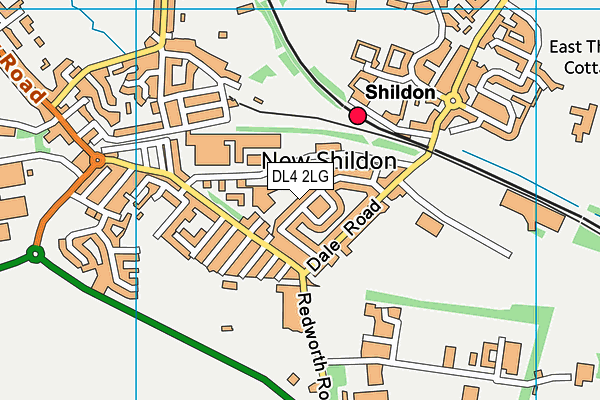 DL4 2LG map - OS VectorMap District (Ordnance Survey) DL4 2LG map - OS VectorMap District (Ordnance Survey)