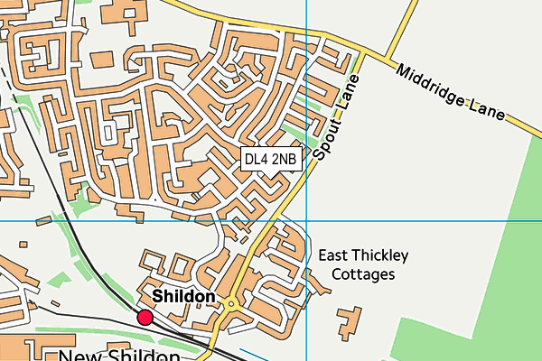 DL4 2NB map - OS VectorMap District (Ordnance Survey) DL4 2NB map - OS VectorMap District (Ordnance Survey)