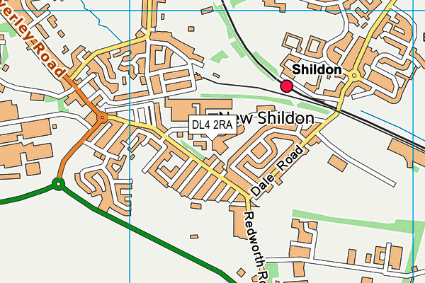 DL4 2RA map - OS VectorMap District (Ordnance Survey) DL4 2RA map - OS VectorMap District (Ordnance Survey)